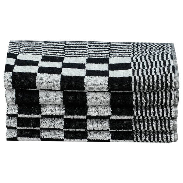 Schwarz-weißes Handtuchset Zahariuta 50 Stück (Baumwolle)