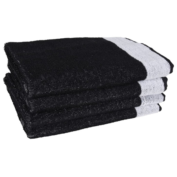 Schwarzes Handtuchset Ciresi (12-teilig, Baumwolle)