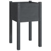 Graues Gartenblumenbeet Velica 40x40x70cm (Kiefer)