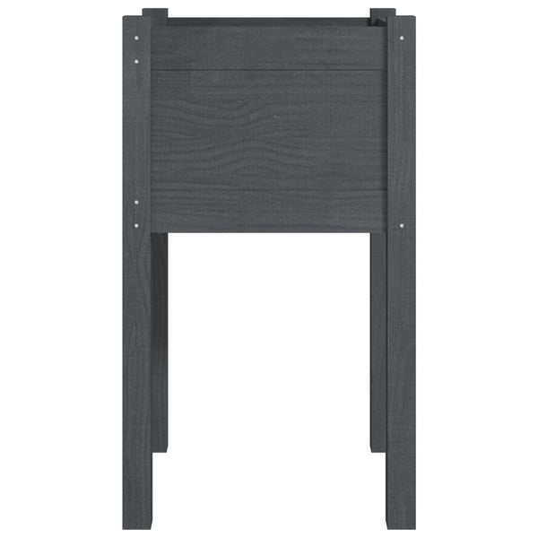 Graues Gartenblumenbeet Velica 40x40x70cm (Kiefer)
