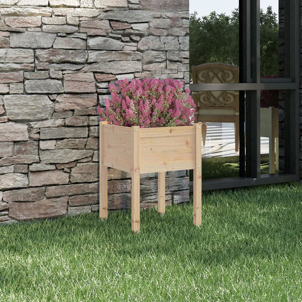 Garten-Pflanzkasten Sanislau 50x50x70cm (Kiefer)