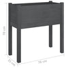 Graues Gartenhochbeet Zambila 70x31x70cm (Kiefer)