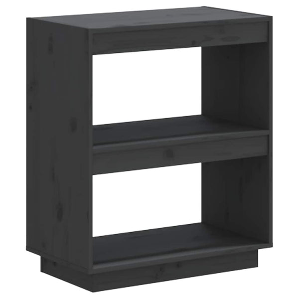 Graues Bücherregal Lucretu 60x35x71cm (Kiefer)