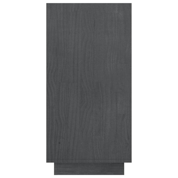 Graues Bücherregal Lucretu 80x35x71cm (Kiefer)