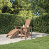Ruskea adirondack puutarhapöytä Calena 38x38x46cm (hdpe)