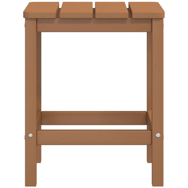 Ruskea adirondack puutarhapöytä Calena 38x38x46cm (hdpe)
