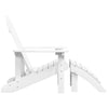 Weißer Adirondack Gartenstuhl mit Fußhocker von Jenut (HDPE)