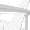 Weißer Adirondack Gartenstuhl mit Fußhocker von Jenut (HDPE)