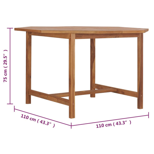 Conatantin Gartentisch 110x110x75cm (Teak)