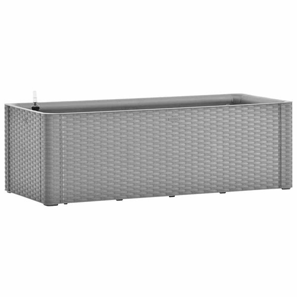 Grauer selbstbewässernder erhöhter Pflanzkübel Pepsila 100x43x33cm