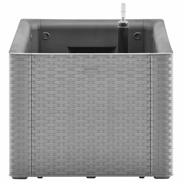Grauer selbstbewässernder erhöhter Pflanzkübel Pepsila 100x43x33cm