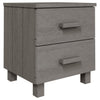Nachttische hellgrau Hamar Leonello 40x35x44,5cm (2 Stk. Holz)