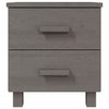 Nachttische hellgrau Hamar Leonello 40x35x44,5cm (2 Stk. Holz)