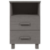 Nachttische hellgrau Hamar Mihaela 40x35x62cm (2 Stk. Holz)