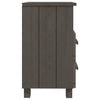Nachttische hellgrau Hamar Mihaela 40x35x62cm (2 Stk. Holz)