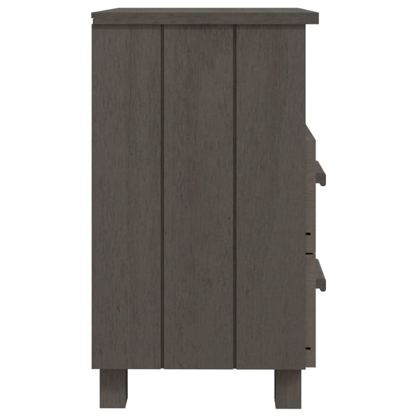 Nachttische hellgrau Hamar Mihaela 40x35x62cm (2 Stk. Holz)