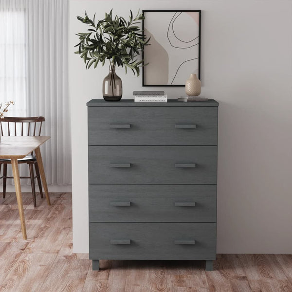 Harmaa sivupöytä hamar Mihaelina 79x40x103,5cm (mänty)