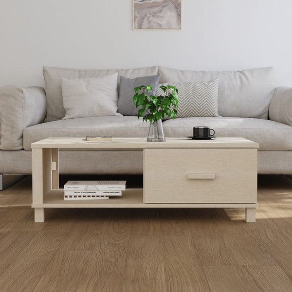 Honigbrauner Couchtisch Hamar Amuza 100x55x35cm (Kiefer)
