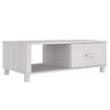 Weißer Couchtisch Hamar Amuza 100x55x35cm (Kiefer)