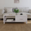 Weißer Couchtisch Hamar Amuza 100x55x35cm (Kiefer)