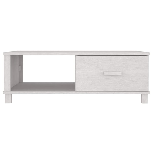 Weißer Couchtisch Hamar Amuza 100x55x35cm (Kiefer)