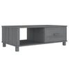 Dunkelgrauer Couchtisch hamar Amuza 100x55x35cm (Kiefer)