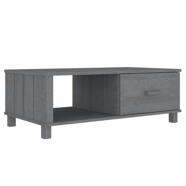 Dunkelgrauer Couchtisch hamar Amuza 100x55x35cm (Kiefer)