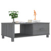 Dunkelgrauer Couchtisch hamar Amuza 100x55x35cm (Kiefer)