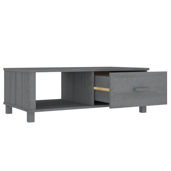 Dunkelgrauer Couchtisch hamar Amuza 100x55x35cm (Kiefer)