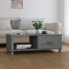 Dunkelgrauer Couchtisch hamar Amuza 100x55x35cm (Kiefer)