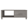 Hellgrauer Couchtisch Hamar Amuza 100x55x35cm (Kiefer)