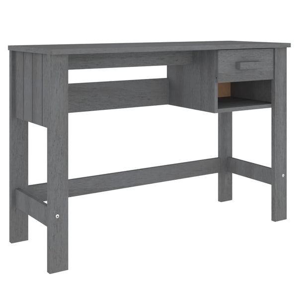 Dunkelgrauer Tisch Hamar Gligori 110x40x75cm (Kiefer)