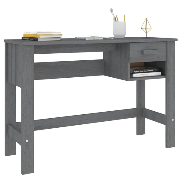 Dunkelgrauer Tisch Hamar Gligori 110x40x75cm (Kiefer)