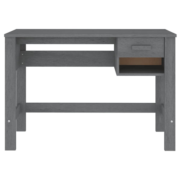 Dunkelgrauer Tisch Hamar Gligori 110x40x75cm (Kiefer)