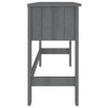 Dunkelgrauer Tisch Hamar Gligori 110x40x75cm (Kiefer)