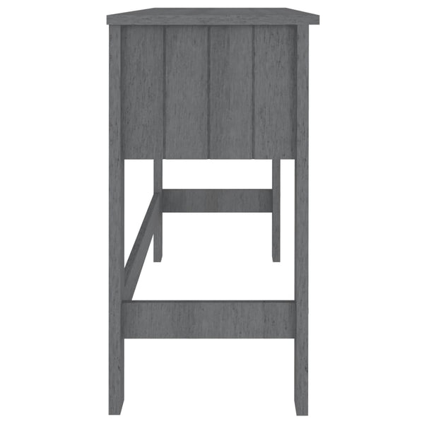 Dunkelgrauer Tisch Hamar Gligori 110x40x75cm (Kiefer)