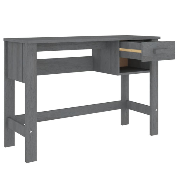 Dunkelgrauer Tisch Hamar Gligori 110x40x75cm (Kiefer)