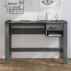 Dunkelgrauer Tisch Hamar Gligori 110x40x75cm (Kiefer)
