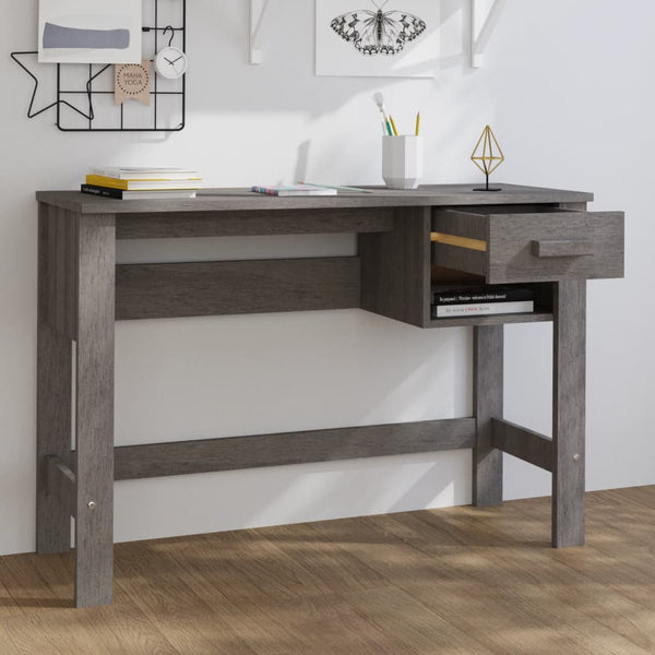 Hellgrauer Tisch Hamar Gligori 110x40x75cm (Kiefer)