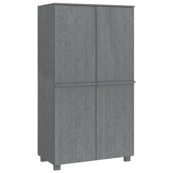 Dunkelgrauer Kleiderschrank hamar Dakota 89x50x180cm (Kiefer)