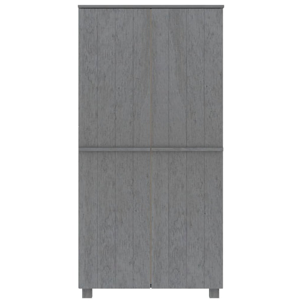 Dunkelgrauer Kleiderschrank hamar Dakota 89x50x180cm (Kiefer)