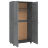 Dunkelgrauer Kleiderschrank hamar Dakota 89x50x180cm (Kiefer)