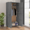 Dunkelgrauer Kleiderschrank hamar Dakota 89x50x180cm (Kiefer)