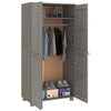 Hellgrauer Kleiderschrank Hamar Dakota 89x50x180cm (Kiefer)
