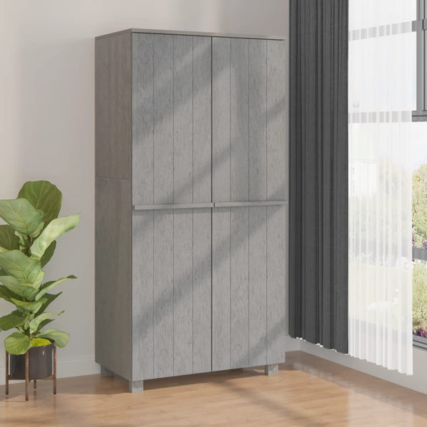 Hellgrauer Kleiderschrank Hamar Dakota 89x50x180cm (Kiefer)
