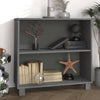 Dunkelgrauer Beistelltisch Hamar Yousif 85x35x80cm (Kiefer)