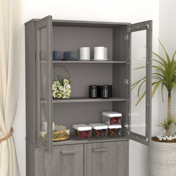 Hellgrauer Hängeschrank hamar Plummer 85x35x100cm (Kiefer)