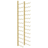 Goldfarbenes Wand-Weinregal Faria für 36 Flaschen (Eisen)