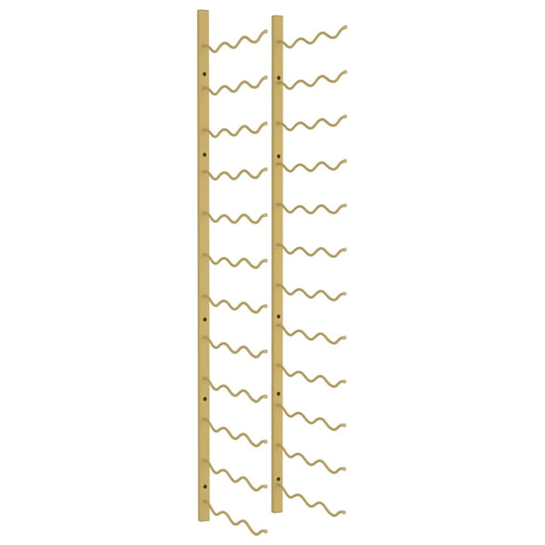 Goldfarbenes Wand-Weinregal Faria für 36 Flaschen (Eisen)