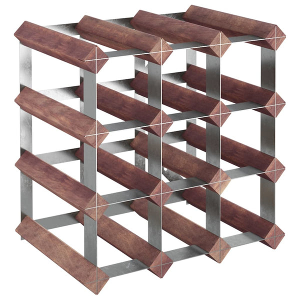 Braunes Weinregal Axania für 12 Flaschen (Kiefer)